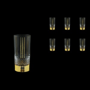 Brillante B0 A00GG Water Glasses 370ml, 6pcs in Gold+KCR (A00GG-0C00-KCR)