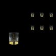 Brillante B2 A00GG Whisky Glasses 340ml, 6pcs in Gold+KCR (A00GG-0C02-KCR)