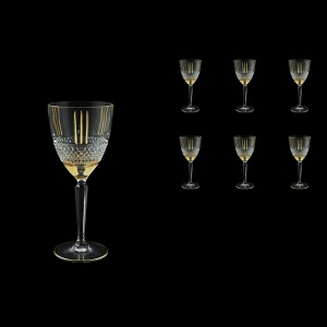 Brillante C2 A00GG Wine Glasses 290ml, 6pcs in Gold+KCR (A00GG-0C12-KCR)