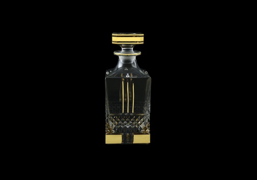 Brillante WD A00GG Whisky Decanter 850ml, 1pc in Gold+KCR (A00GG-0C21-KCR)