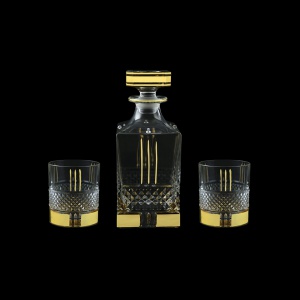 Brillante WD+B2 A00GG Whisky Set 850ml+2x340ml, 1+2pcs in Gold+KCR (A00GG-0C31-KCR=2)