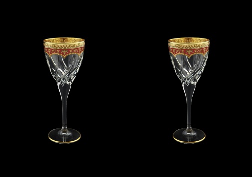 Trix C2 TEGR Wine Glasses 240ml 2pcs in Flora´s Empire Golden Red Decor (22-563/2)