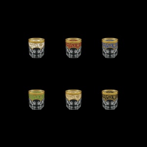 Provenza B3 PEG6 Whisky Glasses 185ml 6pcs in Flora´s E. G. 6 clrs (21/22/23/24/25/26-526)