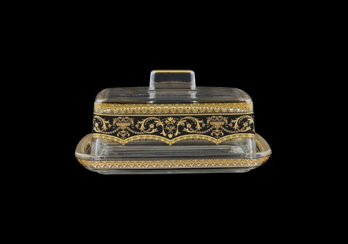 Victoria DO VEGB Butter Dose 14,5x12cm, 1pc in Flora´s Empire Golden Black L. (26-5K0F/L)