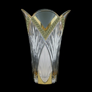 Lotus VV LAGB M Vase 25cm 1pc in Antique Golden Black Decor+M (57-216/b)