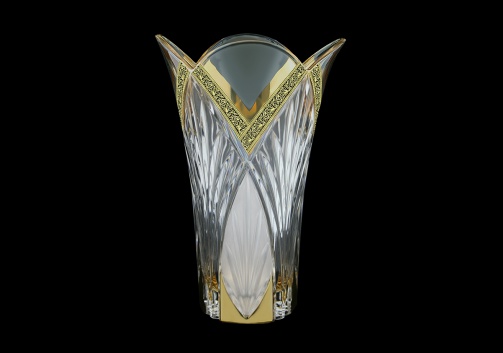 Lotus VV LMGB M Vase 25cm 1pc in Lilit Golden Black Decor+M (31-216)