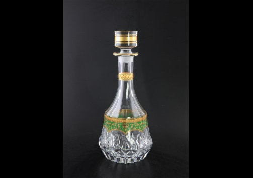 Adagio RD AEGG Round Decanter 1000ml 1pc in Flora´s Empire Golden Green Decor (24-599)