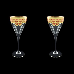 Fusion C2 F0022 Wine Glasses 250ml 2pcs in Natalia Golden Red Decor (F0022-0112=2)