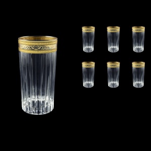 Timeless B0 TALK Water Glasses 440ml 6pcs in Allegro Golden Light Decor (65-0800/L)