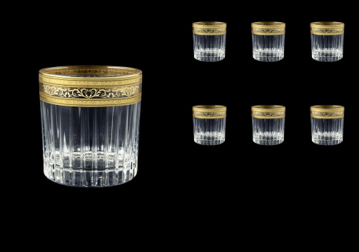 Timeless B2 65 Whisky Glasses 360ml 6pcs in Allegro Golden Light Decor (65-0802/L)