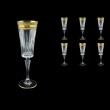 Timeless CFL 65 Champagne Fluetes 210ml 6pcs in Allegro Golden Light Decor (65-0810/L)