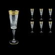 Timeless CFL 65 Champagne Flutes 210ml 6pcs in Allegro Golden Light Decor (65-0810/L)