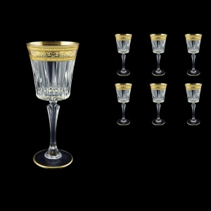 Timeless C2 TALK Wine Glasses 298ml 6pcs in Allegro Golden Light Decor (65-0812/L)