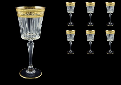 Timeless C2 65 Wine Glasses 298ml 6pcs in Allegro Golden Light Decor (65-0812/L)