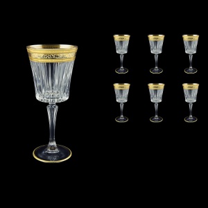 Timeless C3 TALK Wine Glasses 227ml 6pcs in Allegro Golden Light Decor (65-0813/L)