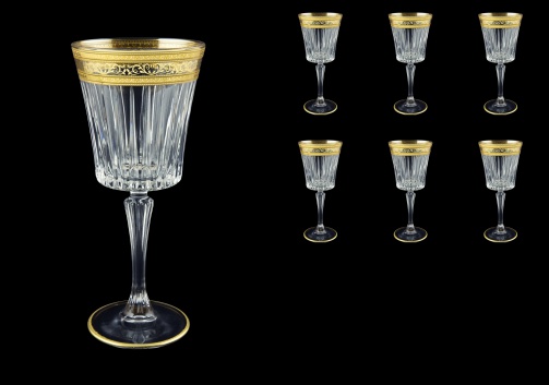 Timeless C3 65 Wine Glasses 227ml 6pcs in Allegro Golden Light Decor (65-0813/L)