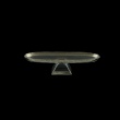 Fenice OTC FMPB Oval Tray 30x9,5cm 1pc in Lilit Platinum Black Decor (31-1/696)