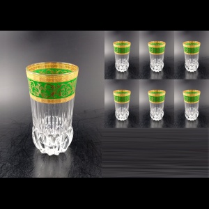 Adagio B0 AALG Water Glasses 400 6pcs in Allegro Golden Green Light D. (6G-647/L)