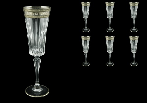 Timeless CFL TASK Champagne Fluetes 210ml 6pcs in Allegro Platinum Light (65-1/0810/L)