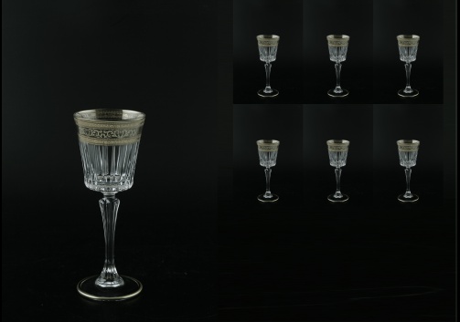 Timeless C5 TASK Liqueur Glasses 110ml 6pcs in Allegro Platinum Light Decor (65-1/0815/L)
