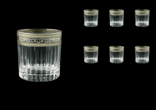 Timeless B2 65-1 Whisky Glasses 360ml 6pcs in Allegro Platinum Light Decor (65-1/0802/L)