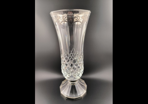 Opera VVA OESK Large Vase 30cm 1pc in Flora´s Empire Platinum Crystal Light (20-1/614/L)