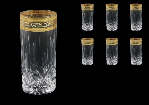 Opera B0 OALK Water Glasses 350ml 6pcs in Allegro Golden Light Decor (65-745/L)