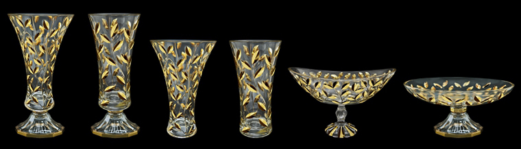 Laurus in Gold - Vases and Bowls